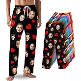 Custom Pajama Pants with Face customized PJ Pants Christmas Valentine gifts for Men Women
