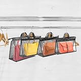 Peohud 12 Pack Dust Bags for Handbags 4 Sizes Clear Zippered Storage Organizer view 7