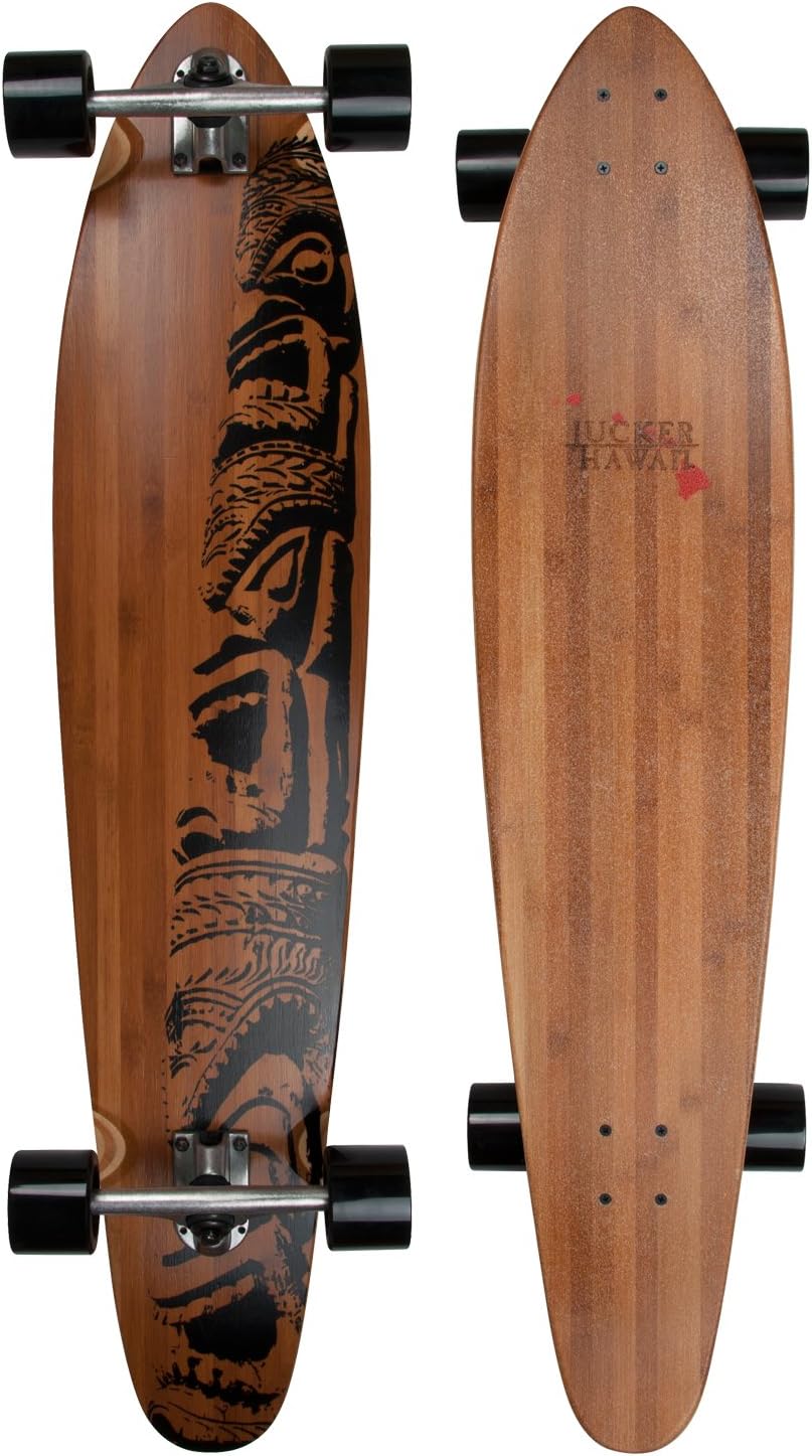 JUCKER HAWAII Longboard Makaha Pintail Cruiser Bamboo in 6 Designs
