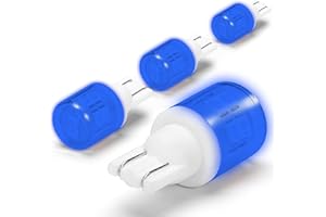 Ziomitus T10 194 912 921 906 2825 LED Bulb Blue 168 T10 Replacement Bulbs for RV Car Dome Map Door Courtesy License Plate Dashboard Lights Lamp 12V,4Pack