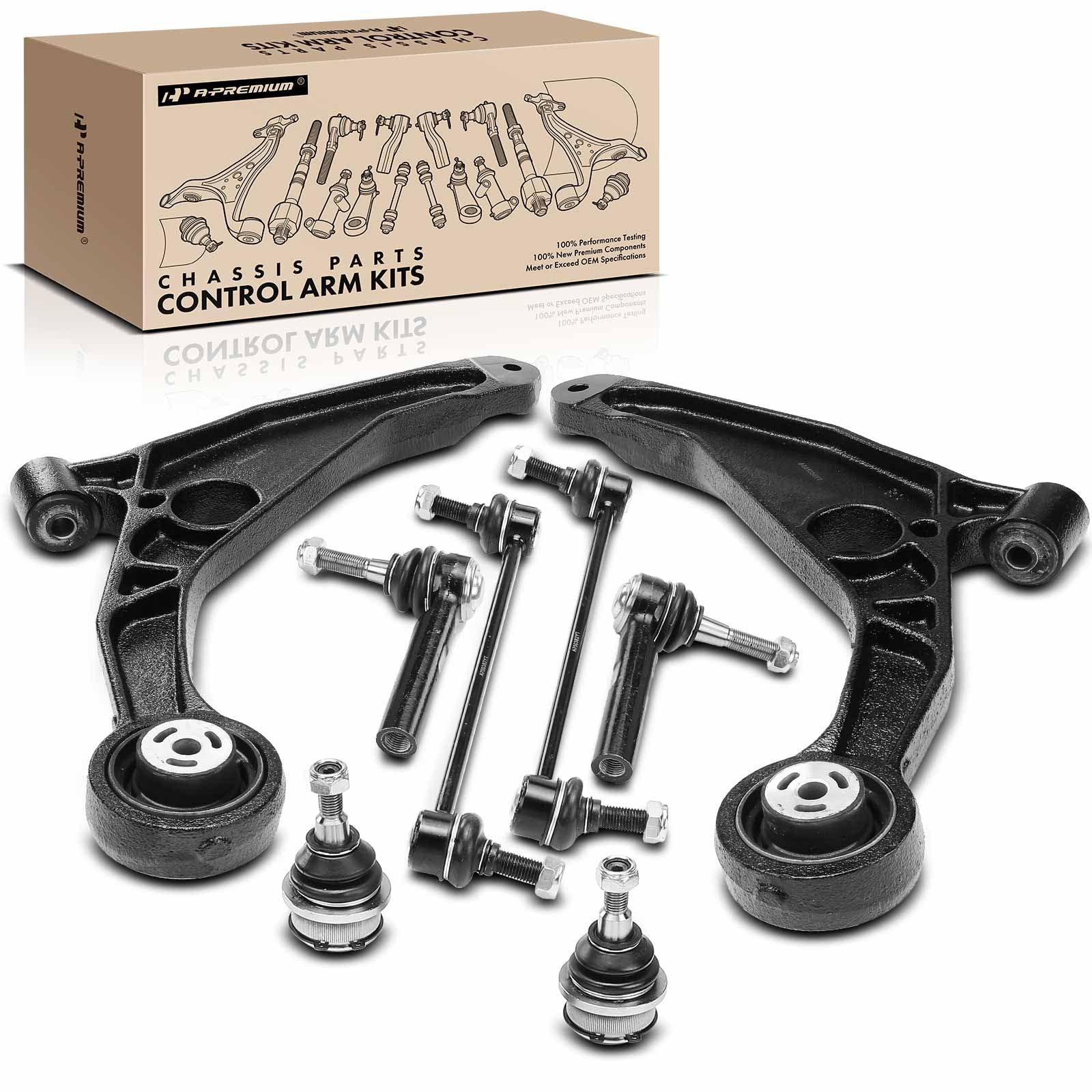 Photo 1 of A-Premium Set of 8, Front Lower Control Arm, Sway Bar Link, Lower Ball Joint, Outer Tie Rod End, Compatible with Dodge Journey 2009 2010 2011 2012 2013 2014 2015