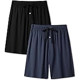 BAMBOO COOL Mens Pajama Pants Sleep Lounge Bottoms Soft Comfy Pj Pant Sleepwear with Pockets 2 Pack