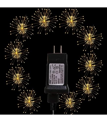 Dreamworth Remote Controlled Copper Wire Lights, 600 LED Starburst