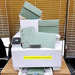 Winlyn 100 Pcs Sage Green A7 Invitation Envelopes 5