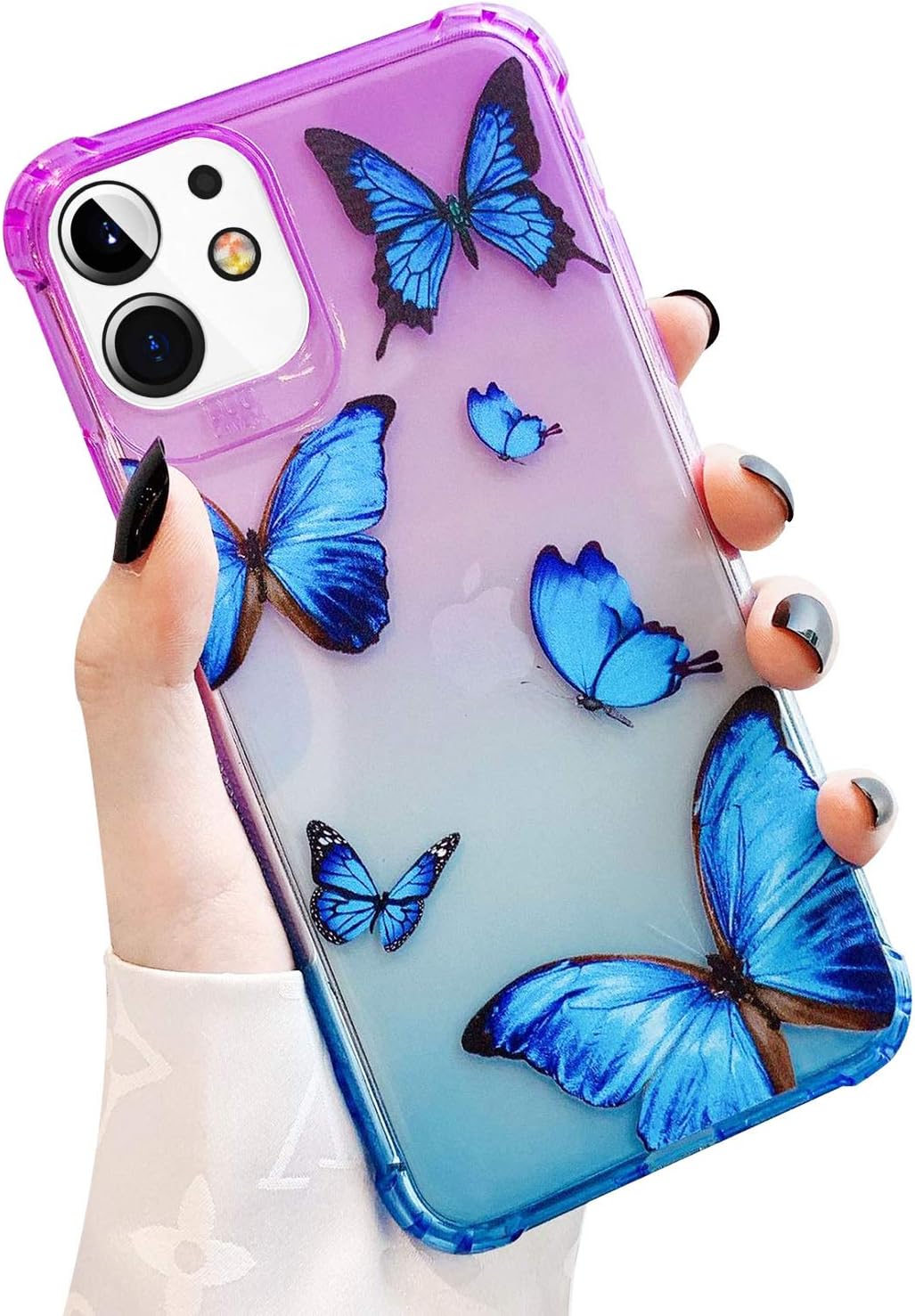 hzcwxqh Compatible with iPhone 12/12 Pro Iridescent Case