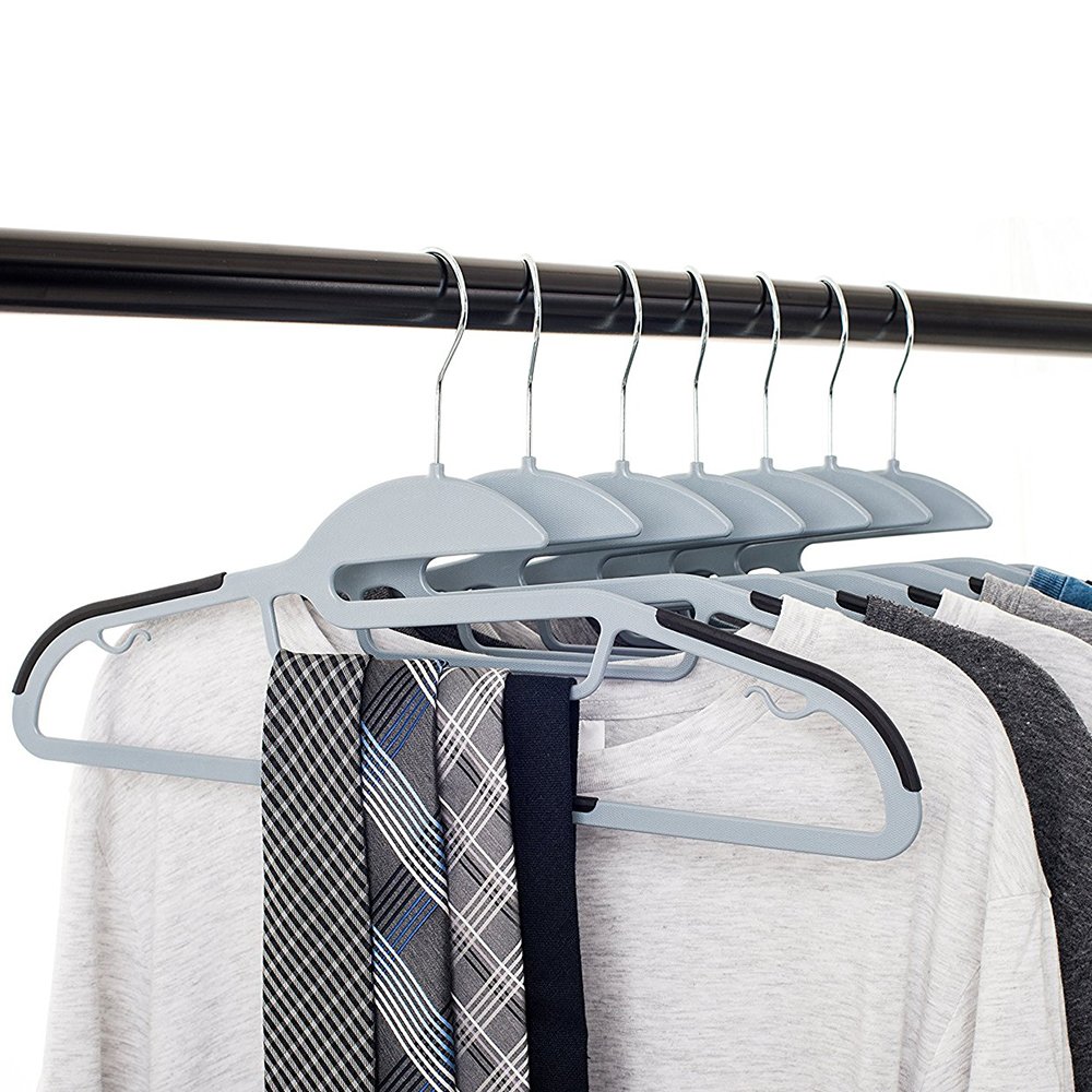 HonTop MultiPurpose Dry Wet Clothes Pants Hangers With Rack Hook For Hanging Shirts Skirts