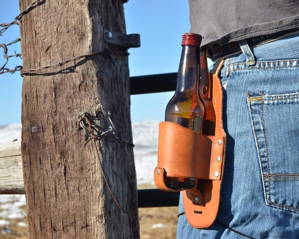 Drink Slings Custom Personalized Leather Beer Holster