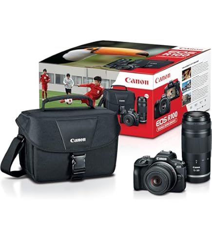 Amazon.com : Canon EOS R100 RF-S18-45mm F4.5-6.3 is STM Lens Kit
