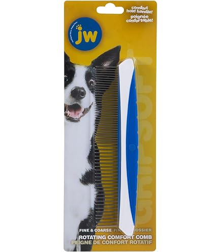 Pet comb with silky smooth rotating teeth for easy mat removal without pain to your pet (7