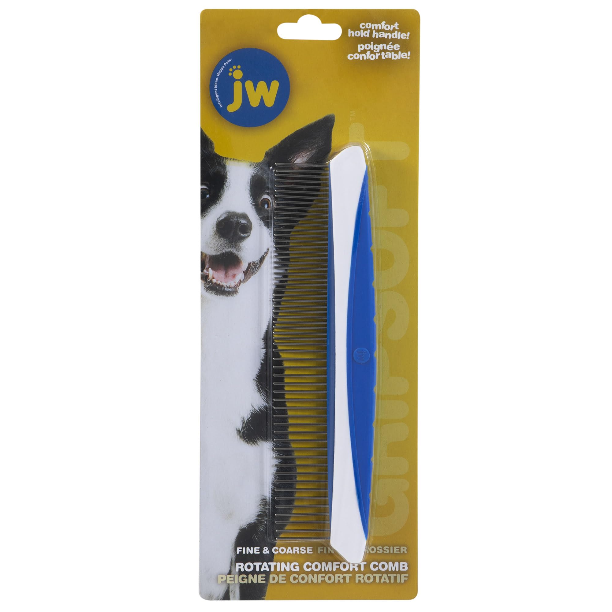 JW GripSoft Rotating Comfort Dog Grooming Comb Detangling Brush Comb for Dogs