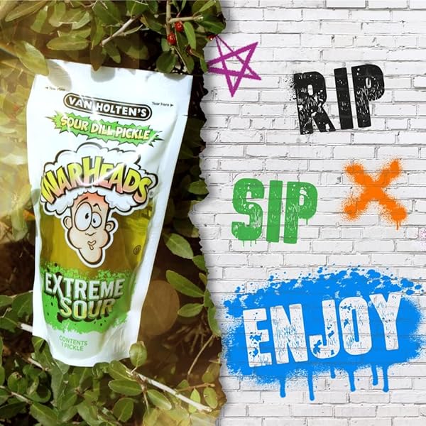 VAN HOLTEN’S SOUR DILL WARHEADS EXTREME SOUR PICKLE 1 EA