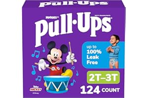 Pull-Ups Boys Potty Training Underwear, Easy Open Toddler Pants 2T-3T (16-34 lbs), Learning Designs for Toddlers, 124 count, 
