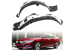 JMTAAT Front Inner Fender Liner Compatible with 2016-2017 Honda Accord Sedan Replacement for HO1248157 HO1249157 74150T2AA01 74100T2AA01 Wheel Liner Splash Shield Splash Guard Driver & Passenger Side