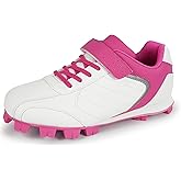 Sooneeya Kids Baseball Cleats - Youth Rubber Molded Softball Cleat - Boys Girls Low Top Athletic Shoes