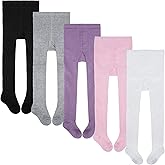 Toddler Baby Girls Cable Knit Leggings Solid Cotton Footed Tights Warm Stockings Pantyhose Pants Trousers 3/5Pack for 1-8T