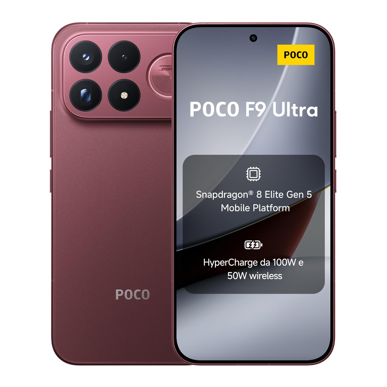 POCO F9 Ultra, Smartphone 16+512GB, Ciliegia Scura,8050mAh, HyperCharge100W