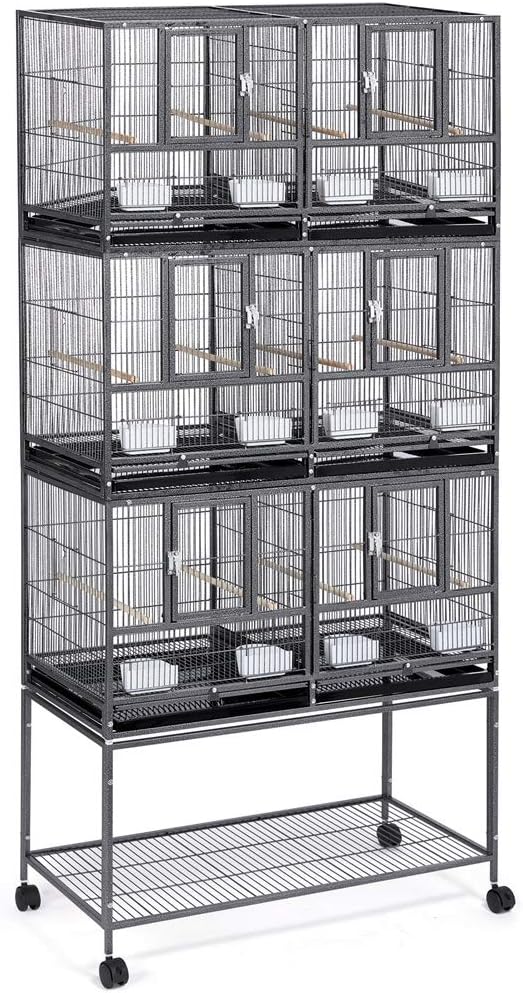 divided bird cages