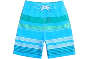 Kute 'n' Koo Boys Swim Trunks, Quick Dry Boys Boardshorts, Boys Bathing Suit Sizes from 2T to 18/20