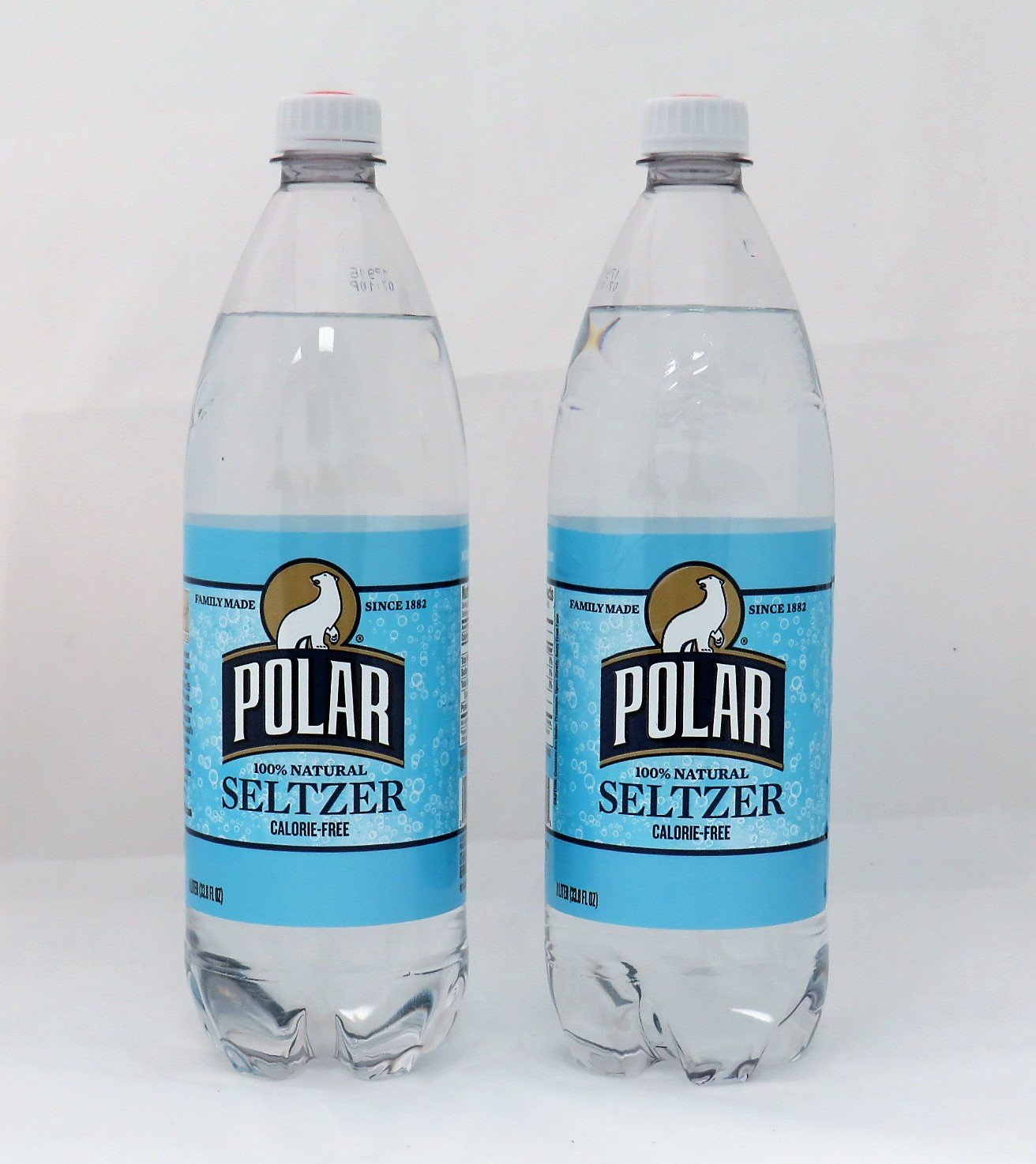 Original Seltzer by Polar Beverages 1 liter (33.8 fl oz) Bottles (4