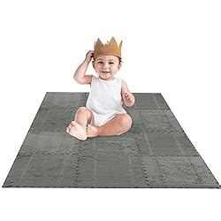 12 pcs Thickened Plush Foam Interlocking Floor