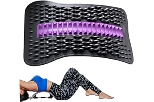 Lumbar Support Board Adjustable Back Stretcher Non-Slip Spine Stretcher with Massage Dots for Herniated Disc, Sciatica, Scoli
