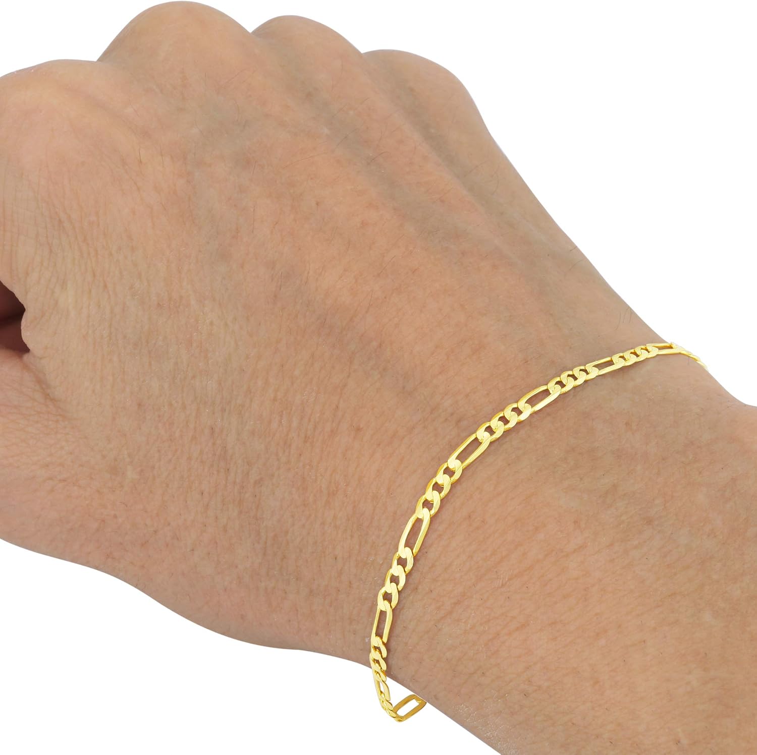 Hollow Figaro Link Chain Bracelet 