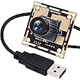 ELP USB 2.1mm Wide Angle Mjpeg 5megapixel HD PC Camera USB for Industrial Machine Vision OV5640 Mini UVC USB2.0 Lightburn Camera, 3.3ft/1m Cable for Computer Laptop Jetson Nano