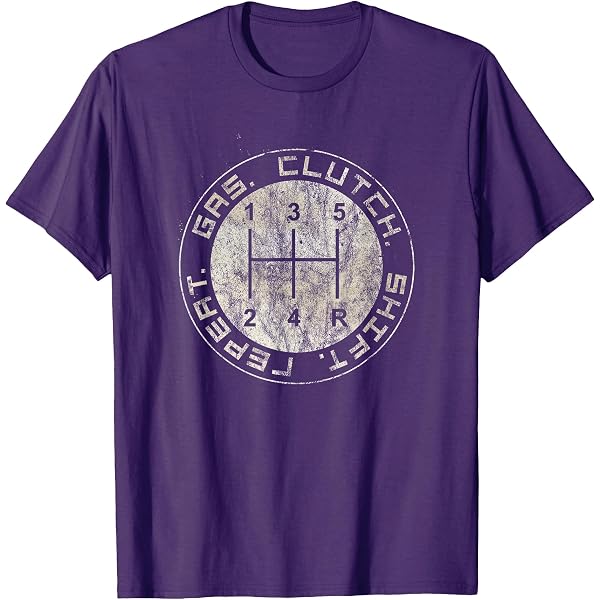 T-shirt Homme Gildan 'Manual Transmission' Avec Graphique Bleu - Taille L, Occasion Très Bon état