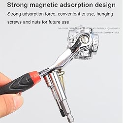 WAURCSY 52 in 1 Socket Wrench, Stainless Steel