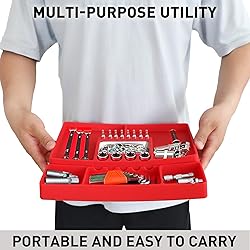 Aocoom 2 pcs Silicone Tool Tray with Magnetic Small