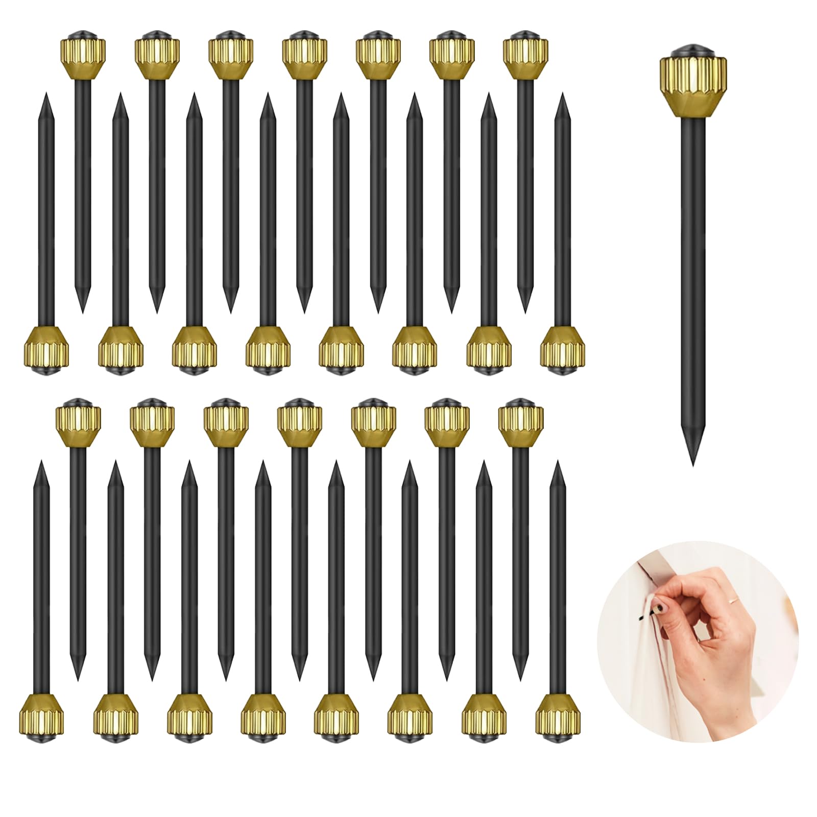 100 Pcs Wall Pins for Hanging Photo Frame, Picture Frame Hangers, Hardware Nails for Home, Office