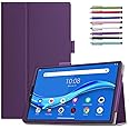 Epicgadget Portable Electronic Device Cover for Lenovo Tab M10 HD (2nd Gen) TB-X306F/TB-X306X, 10.1 Inch Display, 2020 Released, PU Leather Folding Stand Case with Auto Wake/Sleep Function (Purple)