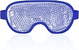 NEWGO Cooling Eye Mask Reusable Hot Cold Therapy Dark Blue