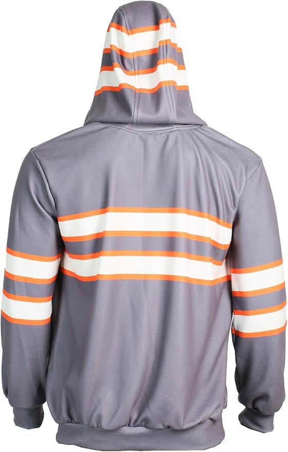 Amazon.com: Ghostbusters Sweatshirt Hoodie Jacket Coat Costume Adult Halloween Cosplay M: Clothing
