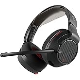 Skullcandy Crusher PLYR 720 Wireless Gaming Headset, Ultimate Immersion and Comfort, THX Spatial Audio, Multi-Sensory Bass and Platform- Digi-Black, Removable Mic, PC, PlayStation, Nintendo