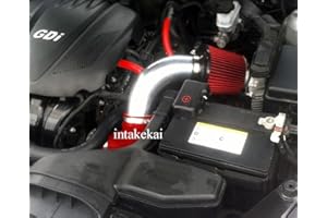 INTAKE KAI INTAKEKAI Performance Air Intake (Compatible with 2011 2012 2013 2014 KIA OPTIMA/HUYNDAI SONATA 2.4L L4 NON-TURBO MODELS) (RED)
