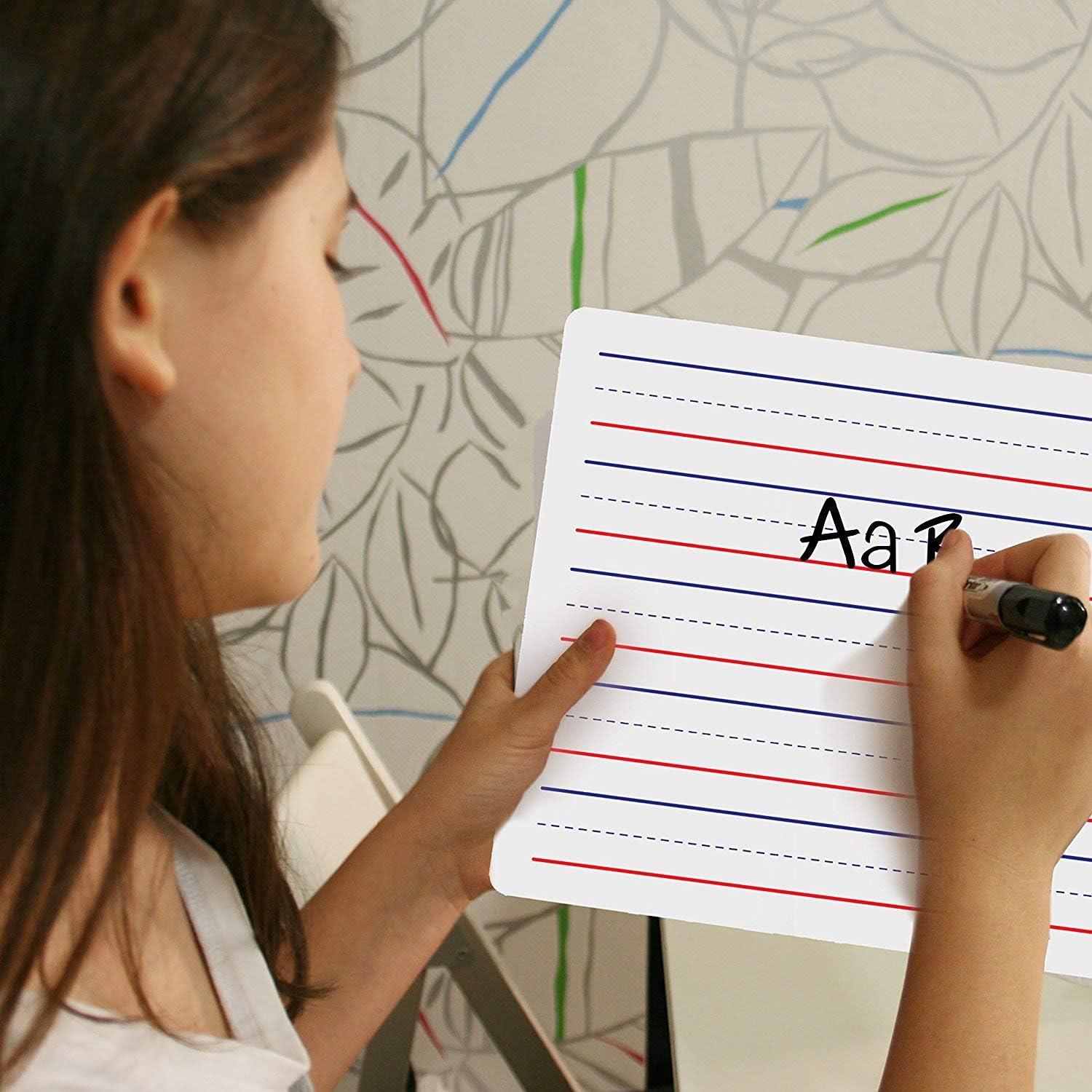 Dry Erase Ruled Lap Boards l 9 X12 inch Lined Whiteboard (Double Sided) : Office Products