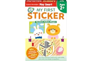 Play Smart MY FIRST STICKER Numbers, Colors, Shapes: For Ages 2+
