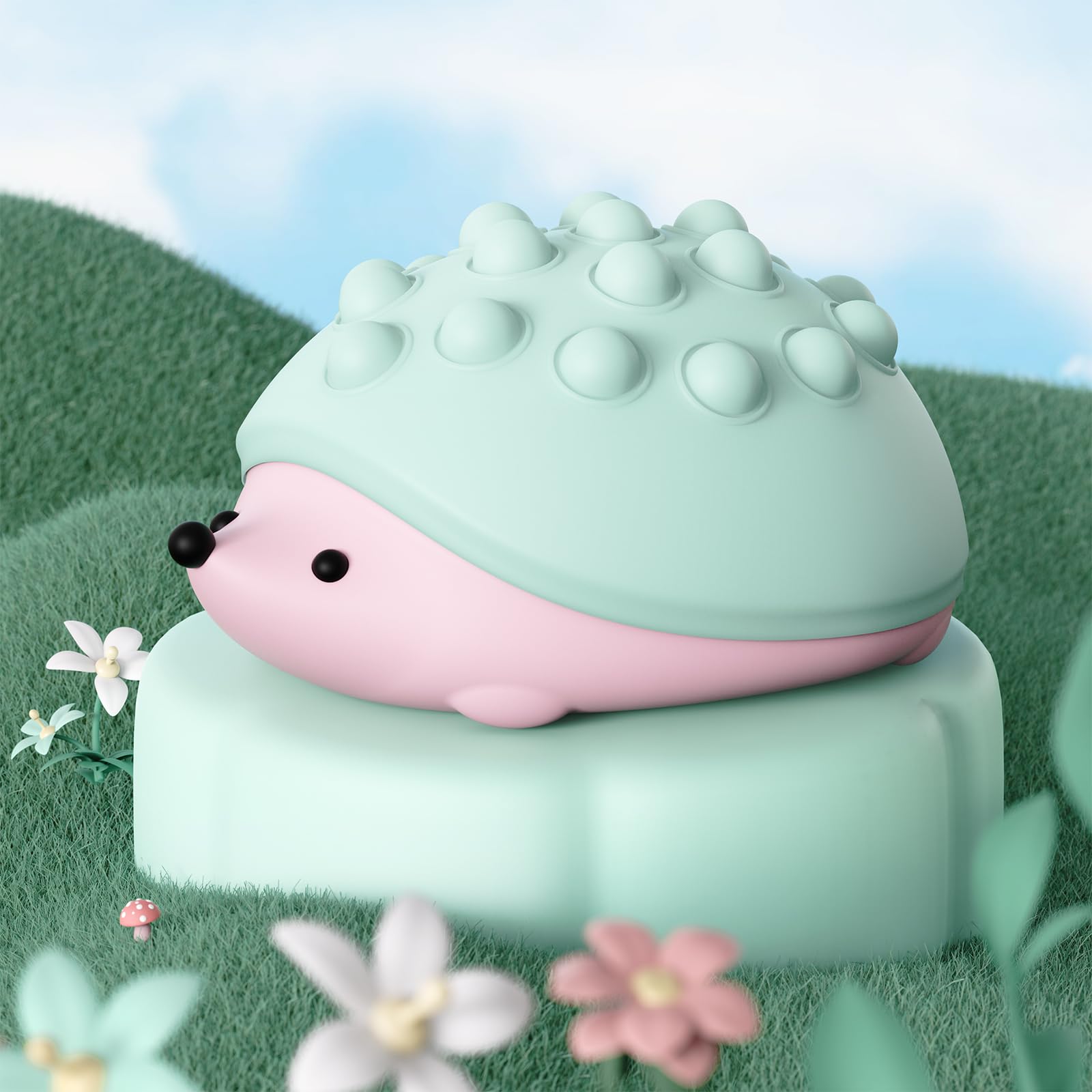 TRUNYEE Night Light for Kids, 16 Colors & 4 Levels Brightness, Portable Cute Nursery Night Light for Babies, Kids, Breastfeeding, Room Decor (Green)