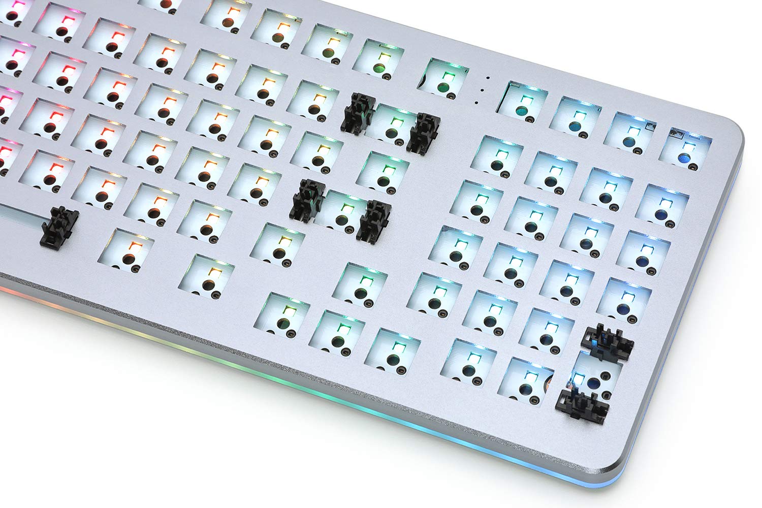 DROP Shift Mechanical Keyboard — Full-Size 1800 Layout (99 Key), Kailh Hotswap Switches, Programmable, Backlit RGB, USB-C, Doubleshot PBT Keycaps, Anodized Aluminum (Gray, Barebones)