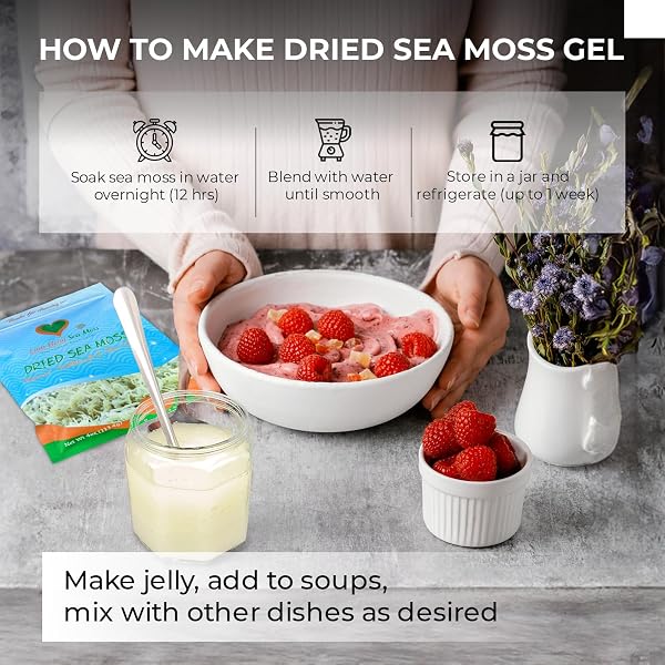 LAM HONG SEA MOSS DRIED 4OZ – MAKE OWN SEA MOSS GEL ORGANIC RAW, ADD TO SALAD, SUN-DRIED, WILD HARVESTED FOR HIGH EXPANSION & NATURAL FLAVOR, IODINE & MINERALS, SUPPORTS WELLNESS, VIETNAMESE SEA MOSS.