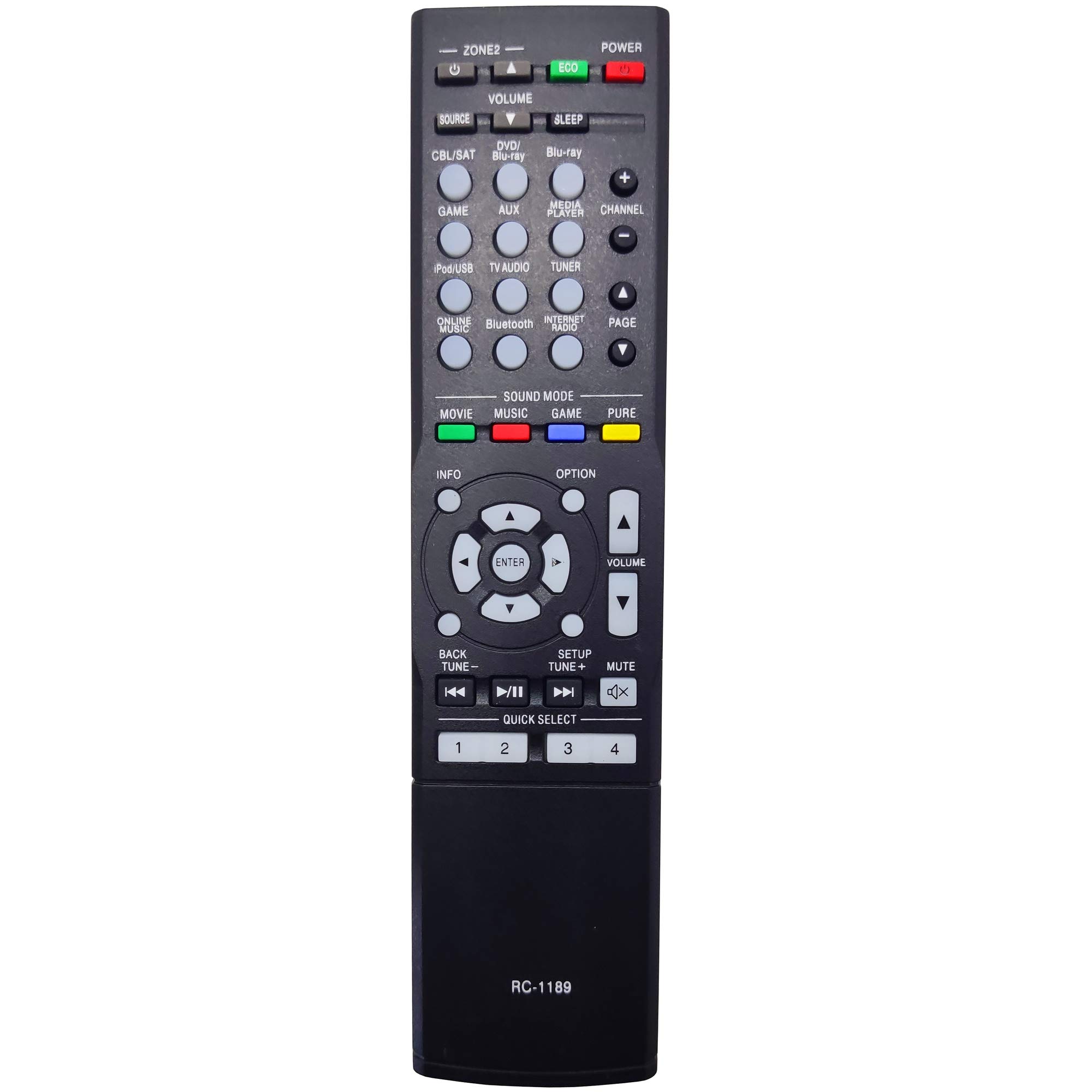 Leankle Remote Controller RC-1189 for Denon AV Receivers AVR-S700W, AVR-S710W, AVR-S720W, AVR-X1100W, AVR-X1300W