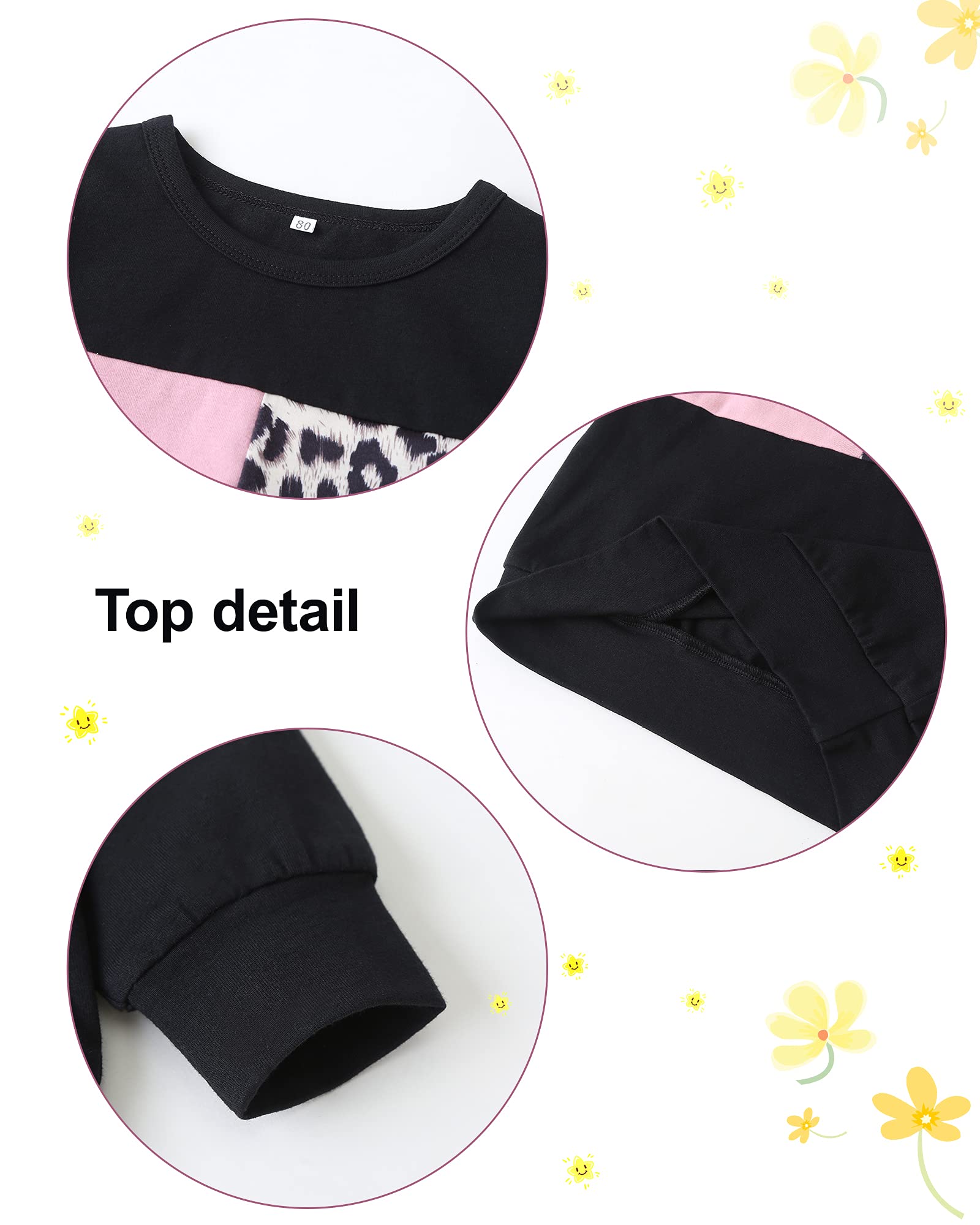 WESIDOM Baby Girl Clothes Sets, 2pcs Autumn Long Sleeve Clothes Outfits Toddler Girl Sweater Sets