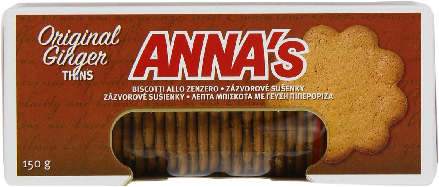Annas Thins Ginger Biscuits 150 g (Pack of 6) Amazon.co.uk Grocery