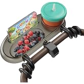 Mamazing Universal Stroller Snack Tray with Cup &amp; Phone Holder, Check Fit | 3-In-1 Stroller Accessory Compatible with UPPAbaby Vista/Cruz, Nuna TRVL, Ultra Air &amp; Air Lux