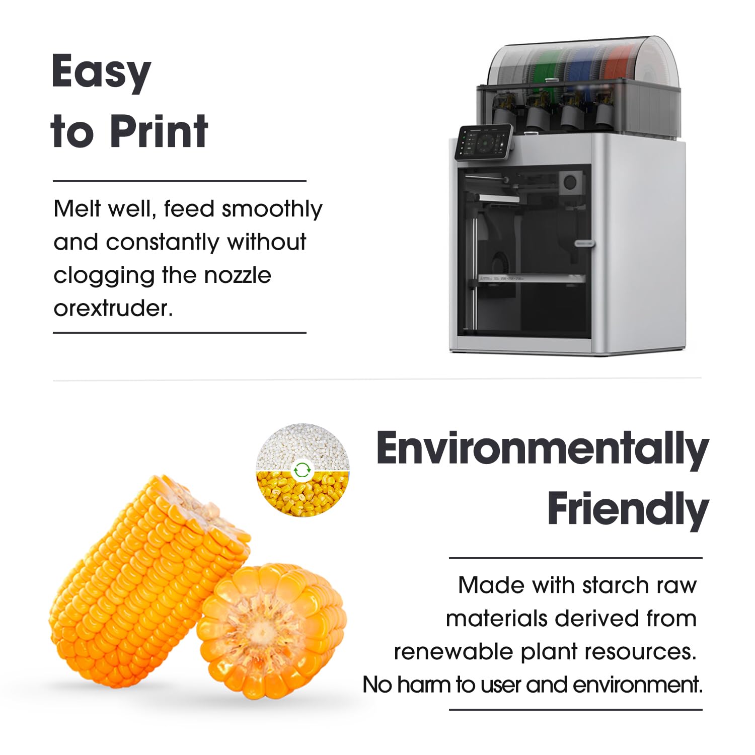 eSUN Seide Metall PLA Filament 1.75mm, Seidig Metallisch 3D Drucker Filament PLA, Maßgenauigkeit +/- 0.05mm, 1kg Spule (2.2 LBS) 3D Druck Filament für 3D Drucker, Seide Kupfer 6