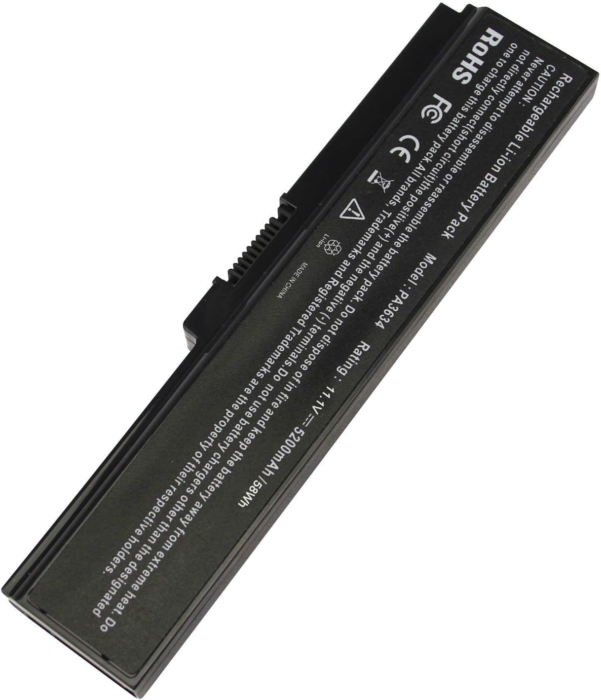 Battery for Toshiba PA3634U-1BAS PA3634U-1BRS PA3635U-1BAM PA3635U-1BRM PA3636U-1BRL PA3638U-1BAP PA3728U-1BRS PA3780U-1BRS PABAS116 PABAS117 PABAS118 PABAS178 PABAS228 PABAS230