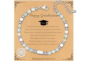 TOLOWOBK Teen Girl Gifts Trendy Stuff Natural Gemstone Beaded Bracelets for Women, Gifts for Teen Girls, Teenage, Daughter Sister Granddaughter Niece Friends Birthday Christmas Stocking Valentines