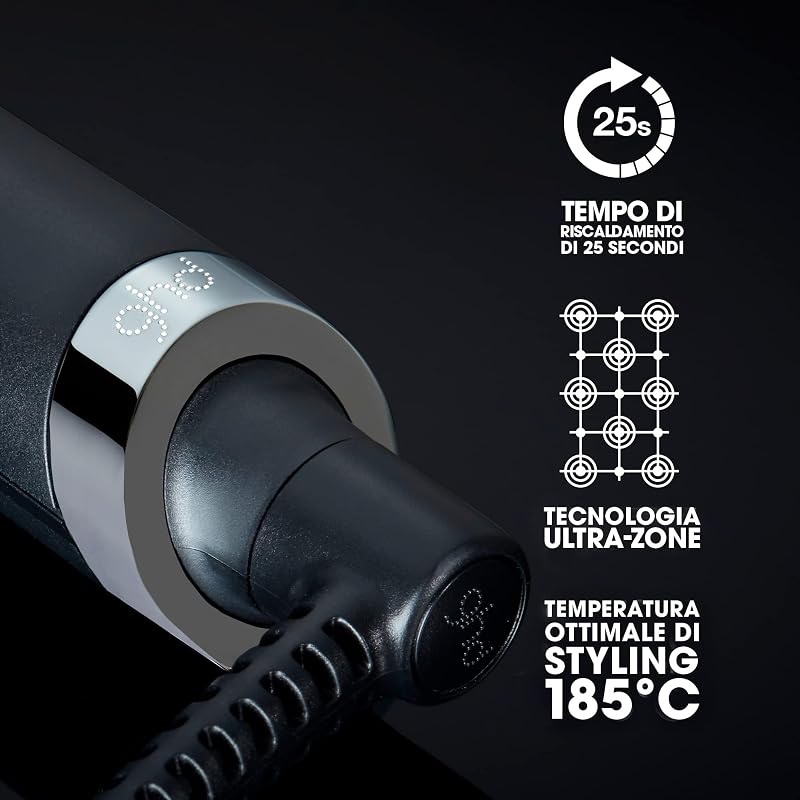 Curve Creative Curl Wand, Ferro Arricciacapelli Professionale 23-28 mm