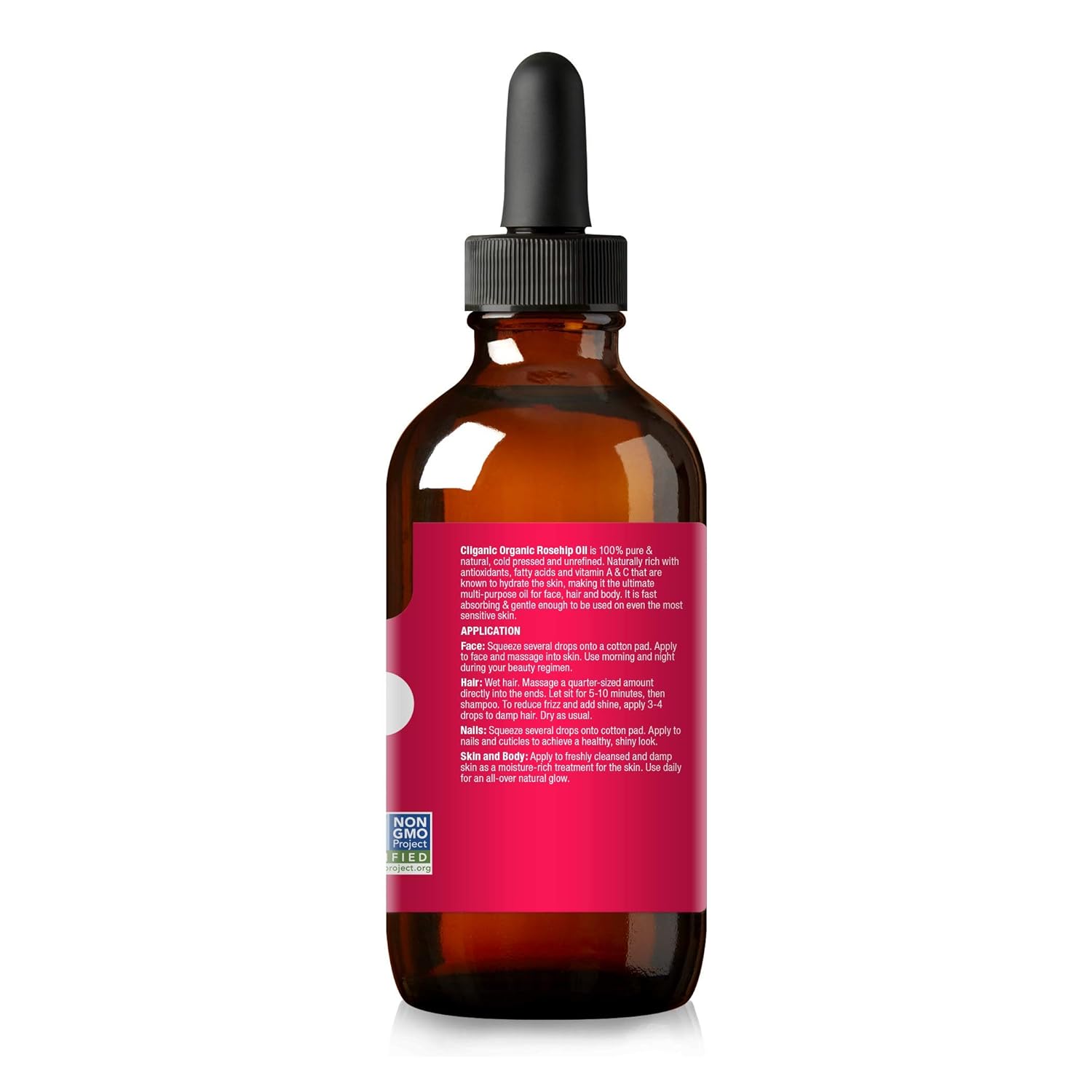 Cliganic USDA Organic Rosehip Seed Oil for Face, 100% Pure | Natural Cold Pressed Unrefined Non-GMO | Carrier Oil for Skin, Hair & Nails: Beauty